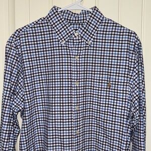 Men’s Polo long sleeve button down - size L